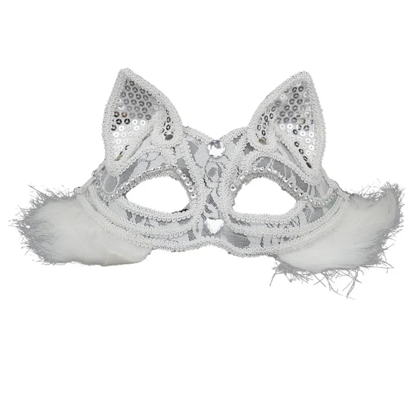 Crafted Maxbell Luxury Masquerade Ball Mask Cosplay Costume Lace Masks Girls Dress Up White With Hair Sophisticated