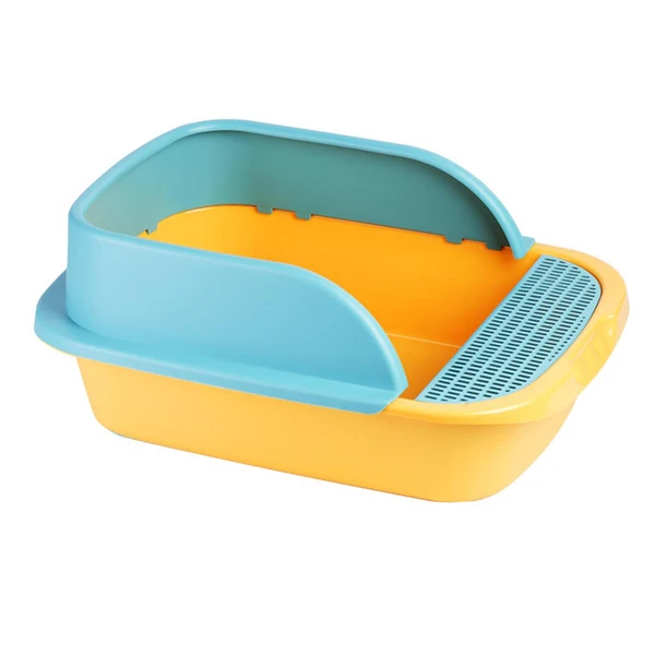 Artisan Maxbell Pet Toilet Pan Cat Litter Box for Sand Box Supplies Small Animals Kitten Yellow Next-Generation