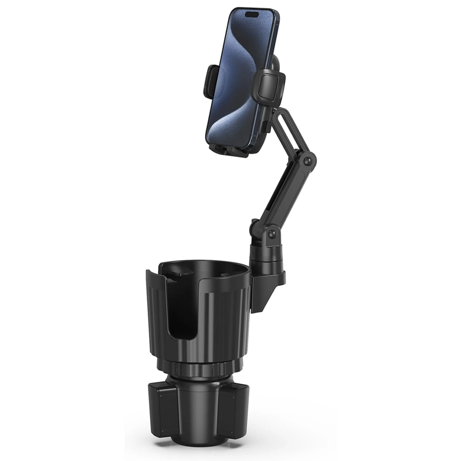 User-Friendly Phone Holders for Your Car 2 in 1 Universal Cup Holder Expander Adjustable Base with Phone Mount Long Arm with 360°Rotation Cup Holder Phones Mount… Sustainable