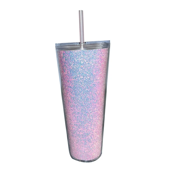 Organic Maxbell 710ml Straw Cup Gifts Large Capacity for Living Room Restaurant Office Pink Carefully Designed