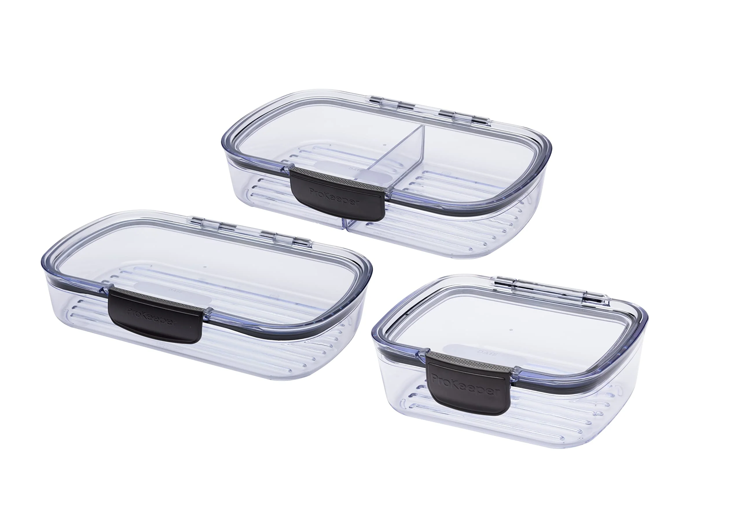 Artisan Progressive Prokeeper Deli Storage Set Air-Tight Silicone Sealed Containers w Grooved Bottom Dry Erase Lid BPA- Stackable Keeps Meats… Unique