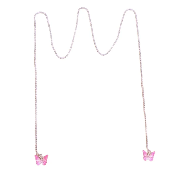 Specialty Maxbell Face Chain Dainty Butterfly Pendant Trendy for Belly Dancer Bridal Cosplay Eco-Friendly