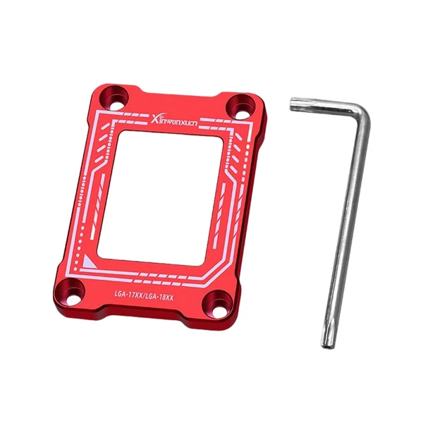 Quality Maxbell CPU Fixing Buckle Lightweight Aluminum Alloy with Wrench for LGA1800 Red Minimalist