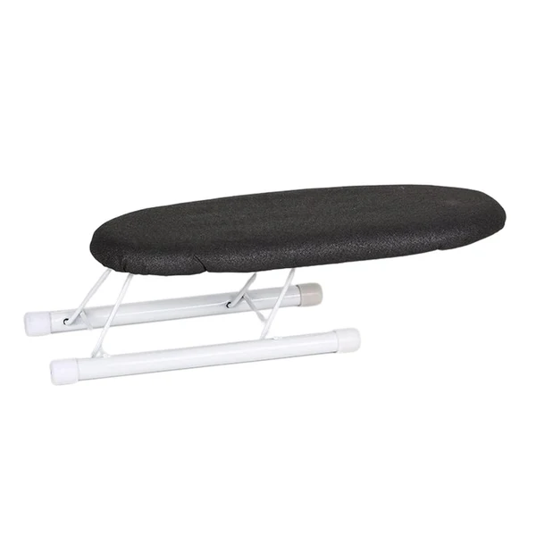 Modern Maxbell Portable Ironing Board Foldable Legs Compact Anti Slip for Dorm Desk Dark Grey Sophisticated