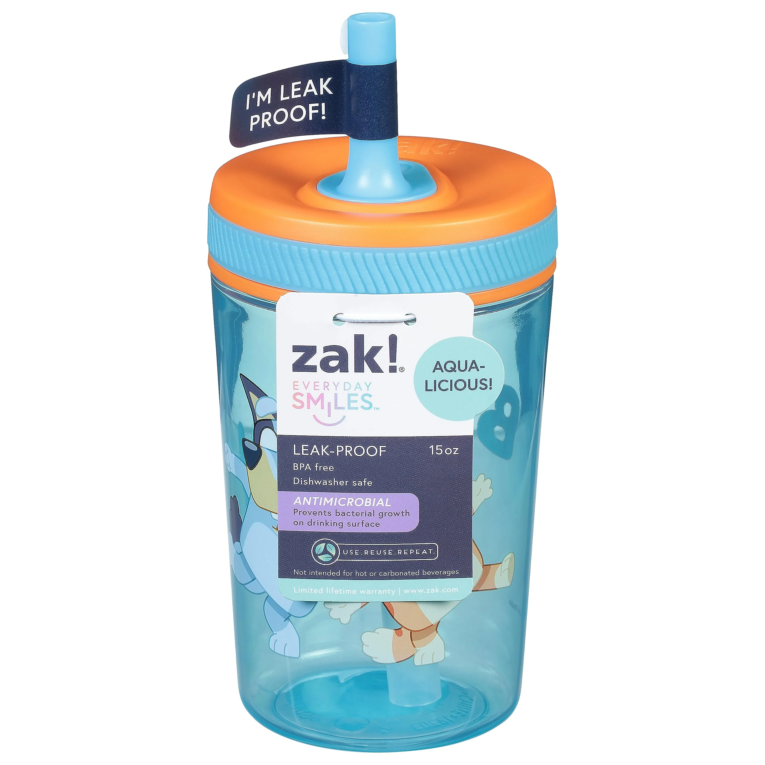 Optimized Zak Tumbler Bluey Antimicrobial Kelso 15 Ounce Traditional