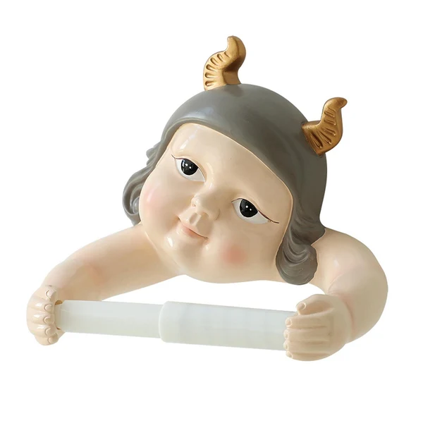 Powerful Maxbell Resin Paper Roll Holder Paper Towel Holder Holder for Home Kitchen Decor Girl Eco-Friendly