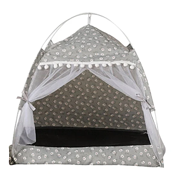 Smooth Maxbell Cute Cat tent Soft Cushion Basket Kennel pet for Indoor M Gray Next-Generation