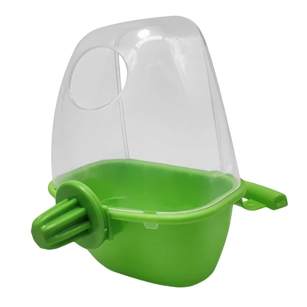 Contemporary Maxbell Bird Cage Feeder Parrot Feeding Station Water Bowl Parakeets with Perch Green Fast