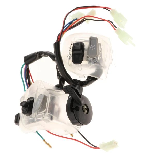 High-Grade Maxbell 2Pcs 22mm Motorcycle Handlebar Switches Replaces 12V for LC135 Transparent Fine