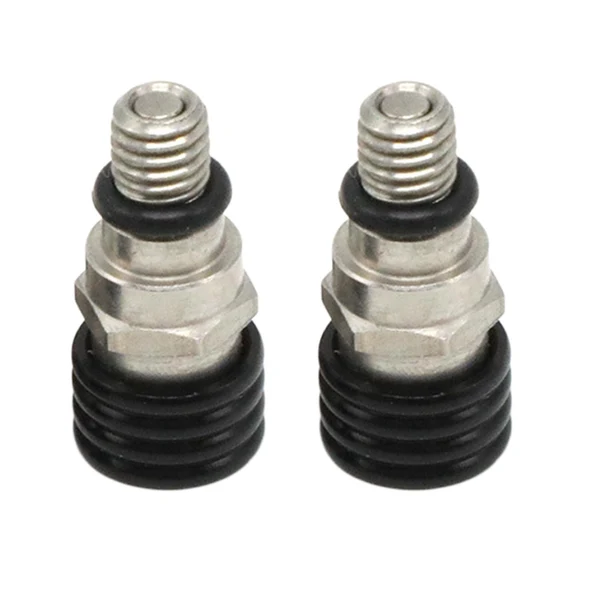 Sustainable Maxbell 2 Pieces M5 0.8mm Fork Air Bleeder Pressure Valve for Motorbike Durable Black Elegant