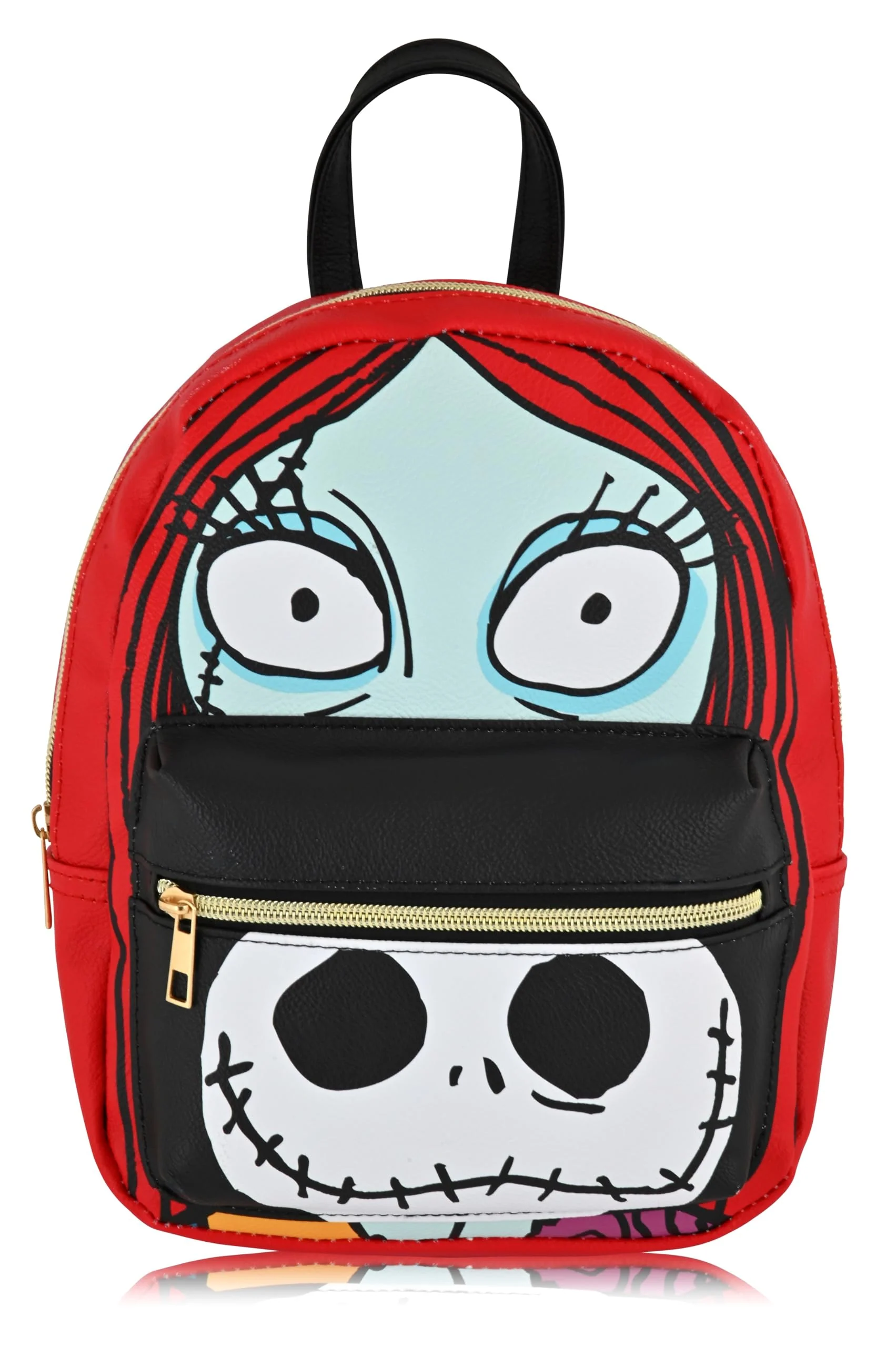Professional Disney Nightmare Before Christmas Unisex Backpack Cute PU Leather 10 Jack Skellington Mini Backpack Purse Shoulder Bag Jack and Sally Accessories Trusted