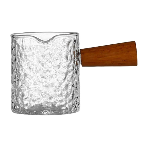 Crafted Maxbell Espresso Measuring Cup Transparent Small Milk Cup for Coffee Liquid Cocktail Style B Contemporary
