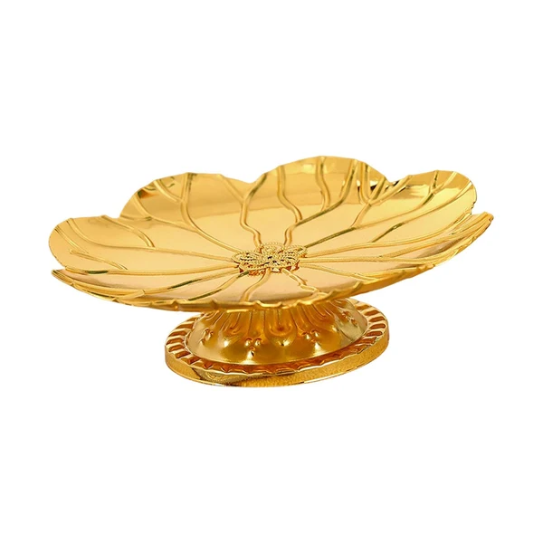 Authentic Maxbell Gold Pedestal Bowl Cupcake Holder Food Plate for Parties Weddings Decorative Style A Dependable