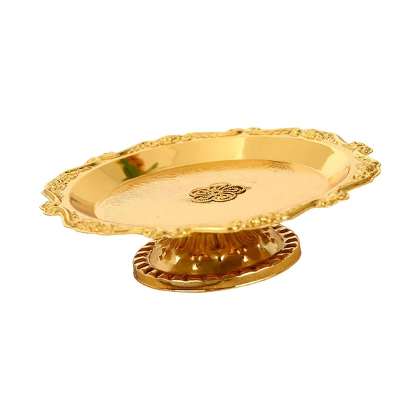 Traditional Maxbell Gold Pedestal Bowl Cupcake Holder Food Plate for Parties Weddings Decorative Style D Effective