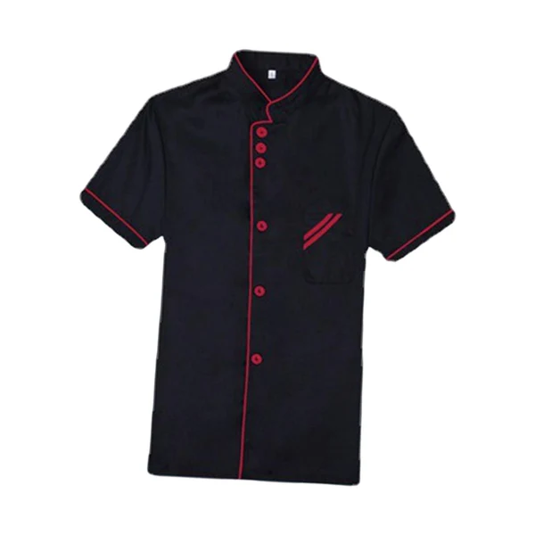 User-Friendly Maxbell Chef Uniform Breathable Chef Coat Short Length Sleeve Chef Jacket for Cafe L High-Quality