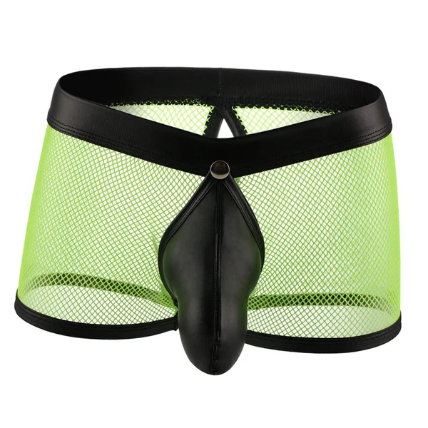 Organic Maxbell Men Underpants Mid Rise Transparent Stretch Mesh Shorts M Selected