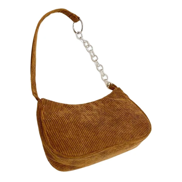Consistent Maxbell Women Dumpling Bun Schoolbag Shopping Bag Wallet Flannel Shoulder Bag Brown User-Friendly