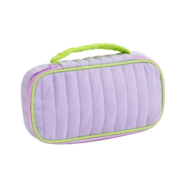 Breathable Maxbell Portable Makeup Bag Cosmetic Bag with Handle Sundries Storage Bag Purple High-Grade