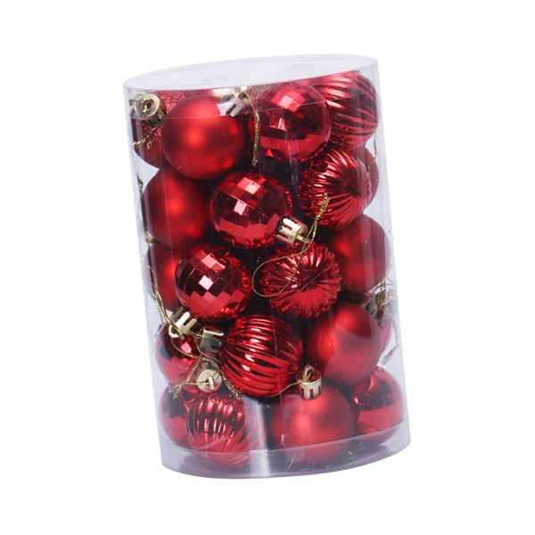 Healthy Maxbell 34x Christmas Balls Decorative Hanging Ornaments for Wedding Festive Red Excellent