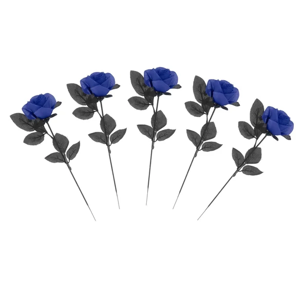 Specialty Maxbell Polyester Roses Halloween Table Centerpieces Party Decor blue Stylish