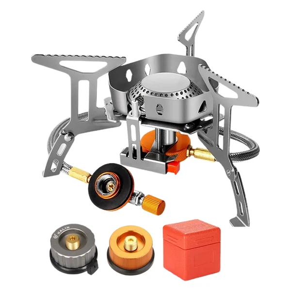 Expertly Made Maxbell Multifunction Camping Gas Stove Lightweight for Backpacking Hiking Cooking Easy-to-Use