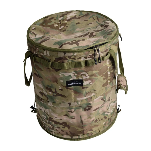 Top-Quality Maxbell Camping Trash Can Foldable Dirty Clothes Basket Portable for Garden Picnic Green Sand Specialty