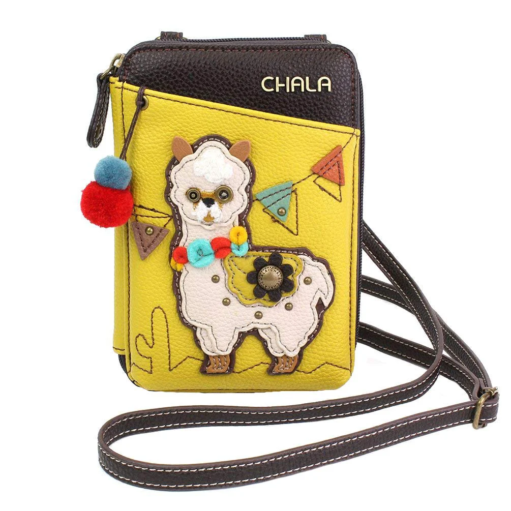 Proven Chala Llama Wallet Crossbody Handbag - Convertable Strap Premium