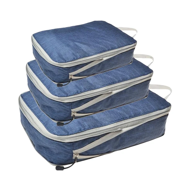 Luxury Maxbell 3 Pieces Waterproof Luggage Organiser Lightweight Clothes Storage Bags Navy Trusted