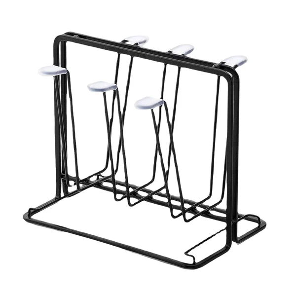 Easy-to-Use Maxbell Mug Organizer Metal Drainer Holder Rack Cup Drying Rack for Coffee Mug Black Recyclable