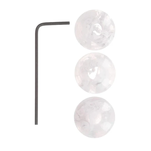 Official Maxbell 3 Pieces Electric Guitar Bass Potentiometer Caps Dome for Electric Guitar White Superior