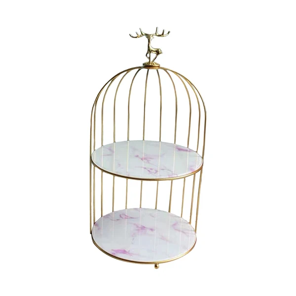 Secure Maxbell Bird Cage Rack Cosmetic Holder Perfume Iron for Dresser Vanity deer 19.5cmx38.5cm High-Grade
