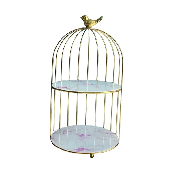 Superior Maxbell Bird Cage Rack Cosmetic Holder Perfume Iron for Dresser Vanity bird 19.5cmx38.5cm Healthy
