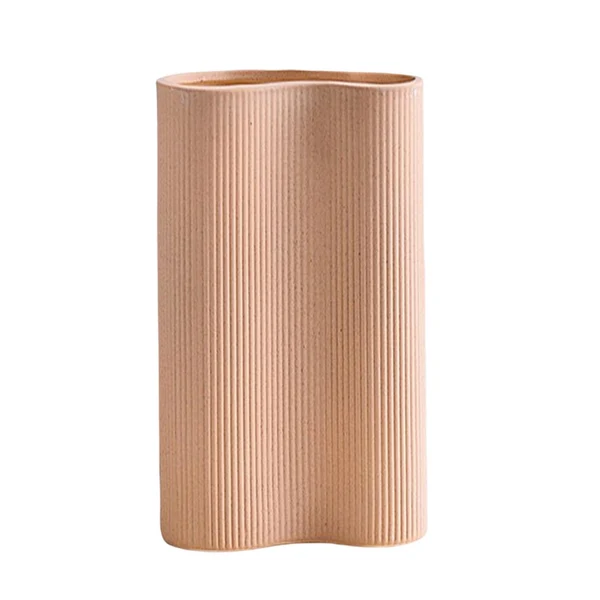 Practical Maxbell Modern Flower Vase Dried Flower Container Porcelain Vases Decoration L Pink Elite