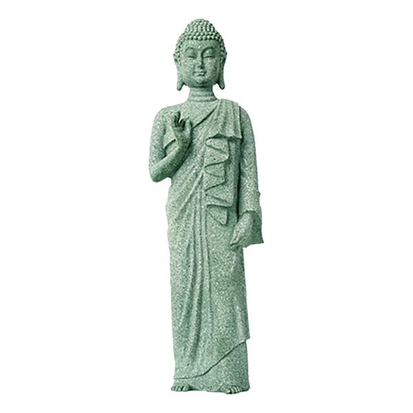 Convenient Maxbell Buddha Fish Tank Statue Figurine Aquarium Decoration Balcony Home Office Right Hand High-Performance