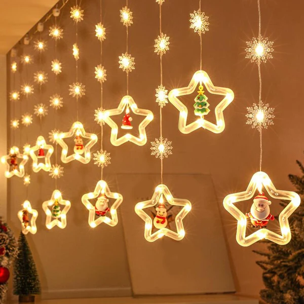 Modern Maxbell Christmas String Lights Celebration Lighting Twinkle Light Timing for Patio USB Effective