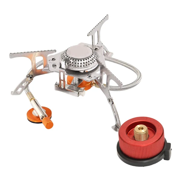 Effective Maxbell Durable Camping Gas Stove Foldable Cooking Tool Lightweight Picnic red Texture Sustainable