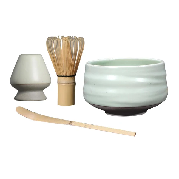 Healthy Maxbell Japanese Matcha Whisk Holder Matcha Scoop Ceramics Matcha Whisk Holder green Solid