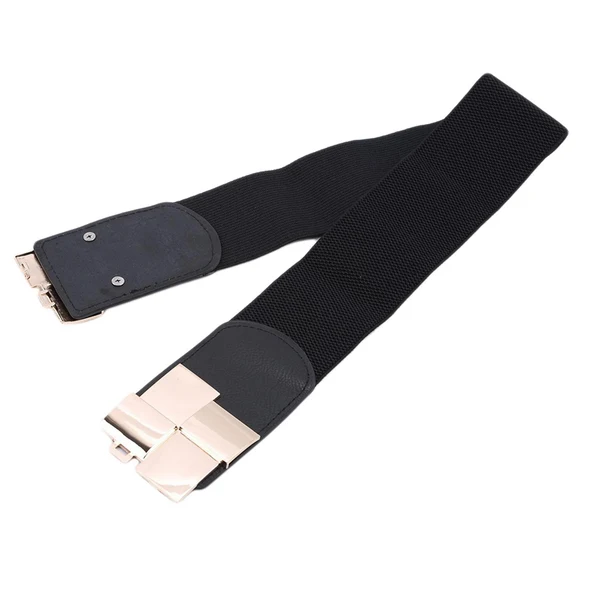 Reliable Maxbell Wide Waist Skinny belt Size Exquisite Decorative for Dress Ladies Black Effective