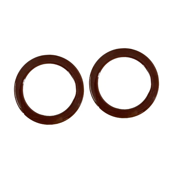 Traditional Maxbell 2Pcs Women Purse Handles Belt DIY Handmade for Tote Purse Making brown round High-Grade