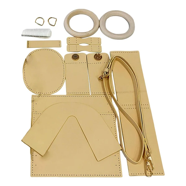 Quality Maxbell Handmade DIY Shoulder Bag Making Material Bow Bucket Bag Handbag Parts Yellow Easy-to-Use