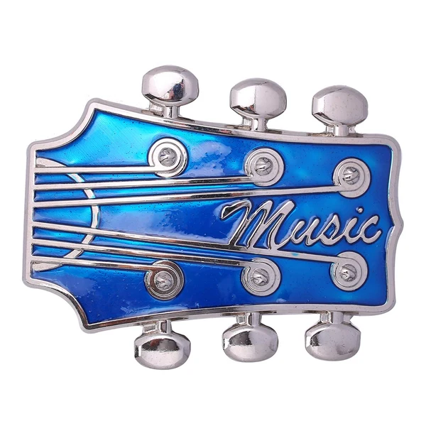Trusted Maxbell cowboy Belt Buckle Men Accessory Texas Music Guitar Blue Official
