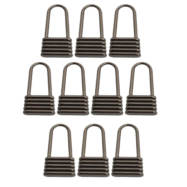 Crafted Maxbell 10Pcs Zinc Alloy Zipper Pulls Sewing Zipper Heads for Jeans Luggage Purse Black Quality