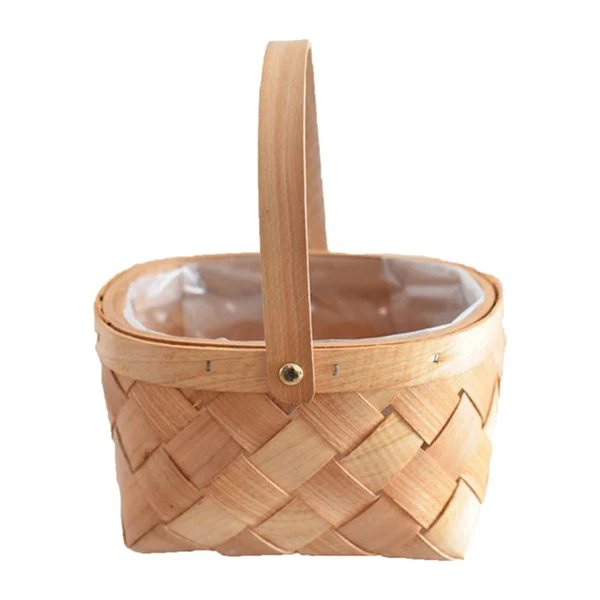 Fast Maxbell Woven Storage Bin Eggs Candy Basket Rattan Flower Basket for Garden Party 19cmx15cmx10cm Comfortable