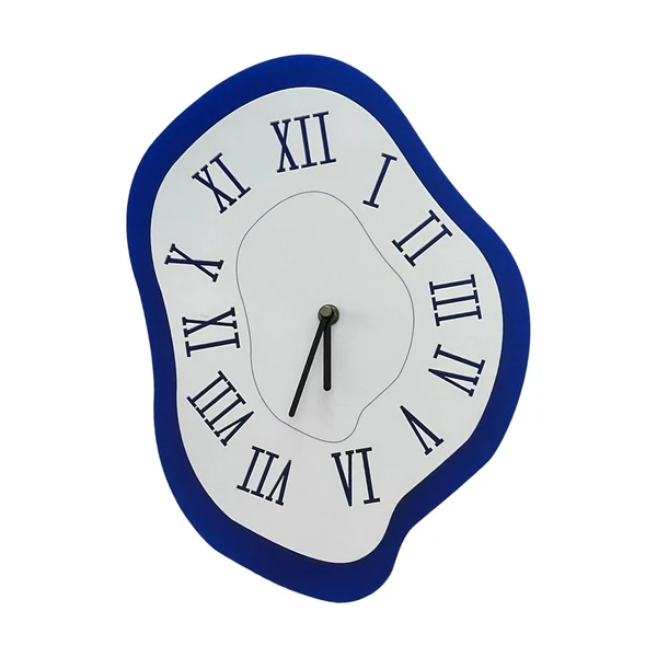 Top-Quality Hanging Quartz Clocks Decorative Silent Bathroom Decors Acrylic Wall Clock Blue Classic