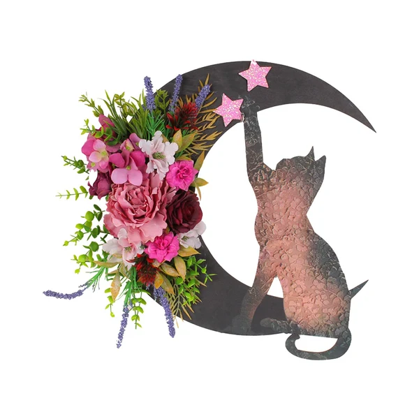 Smooth Maxbell Artificial cat Wreath Wall Door Easter for Door Party Decor Fall Consistent