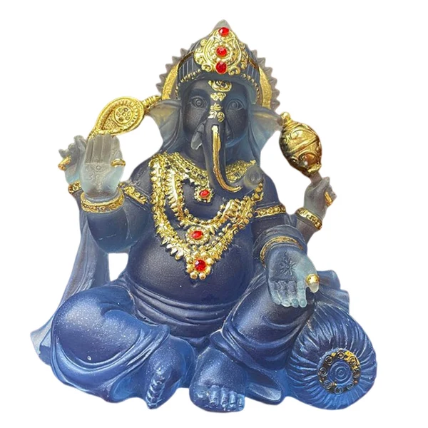Comfortable Maxbell Resin Sitting Buddha Statues Ornaments Gifts for Shop Bookshelf Fengshui Efficient