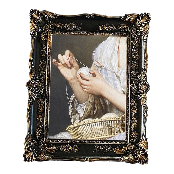 Recyclable Maxbell Resin Photo Frame 5x7 Carved Antique Ornate for Home Decor Wedding Black Trusted