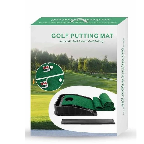 Fine Maxbell Golf Putting Mat with Ball Return Portable Practice Mat for Home Office Classic