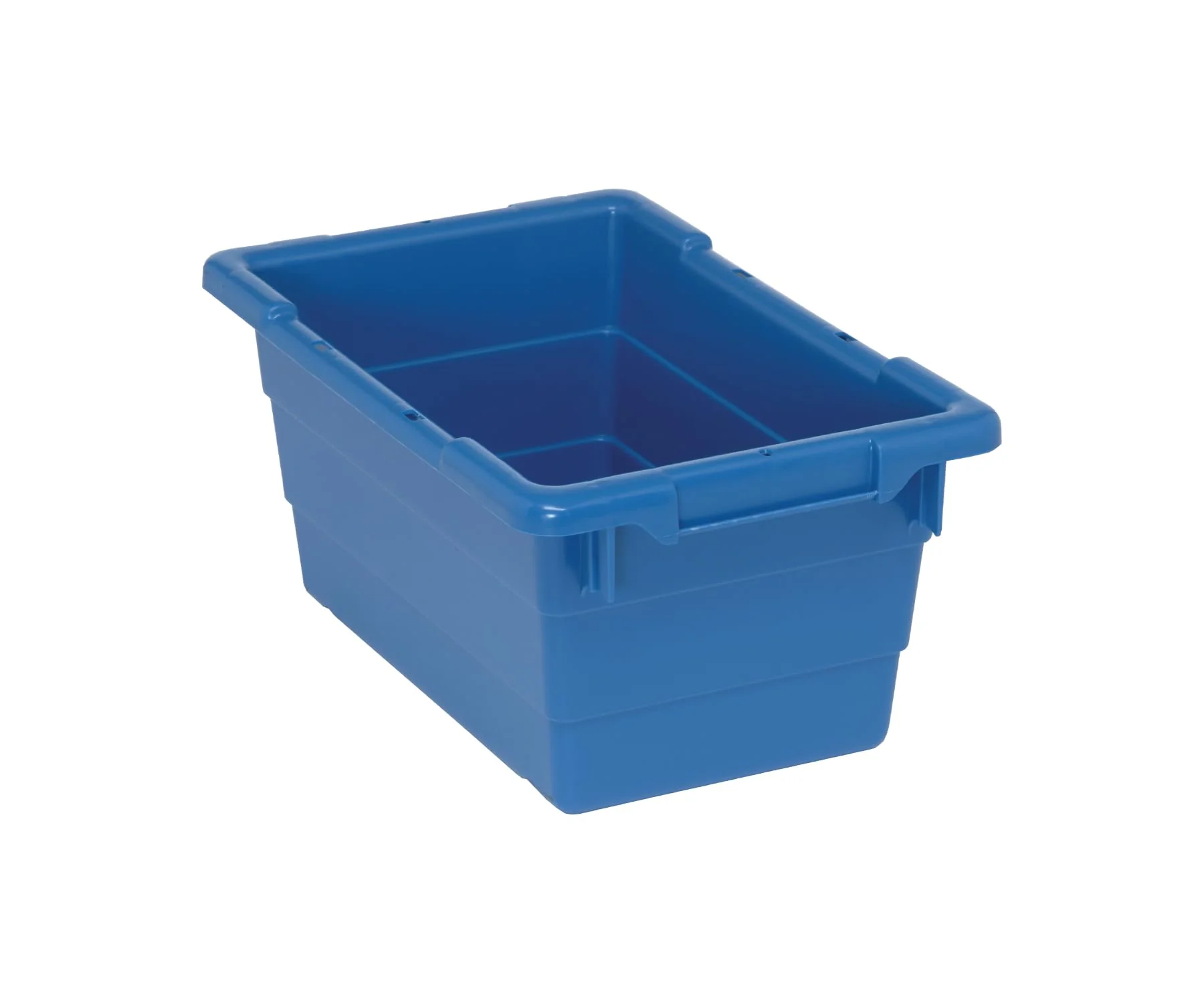 Crafted Quantum TUB1711-8 Cross Stack Nest Tub - 17-1 4 x 11 x 8 Blue - Lot of 6 Official