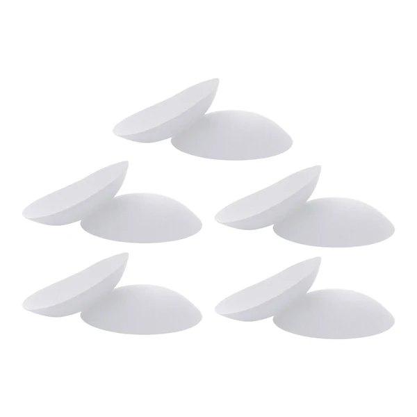 High-Performance Maxbell 5Pairs Womens Bra Inserts Pads Soft Swimsuit Padding Inserts Breast Cups White Durable